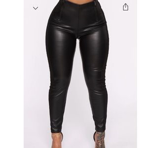 Faux Leather Legging